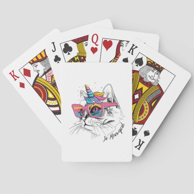 Caticorn | So Meowgical Playing Cards (Back)