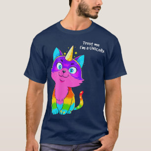 Caticorn  Trust Me I'm A Unicorn Funny Cat  T-Shirt