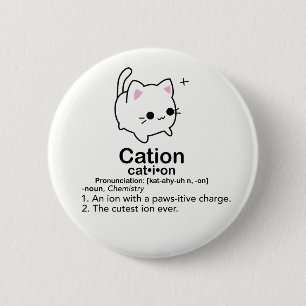 Cation 6 Cm Round Badge