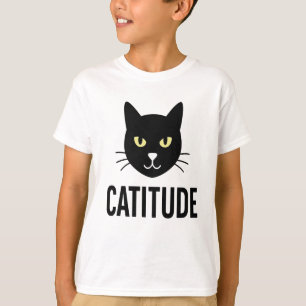 Catitude Funny Cat Face Design – Perfect for All A T-Shirt