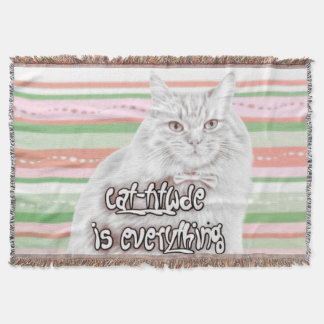 Catitude is everything — wear your confidence like throw blanket