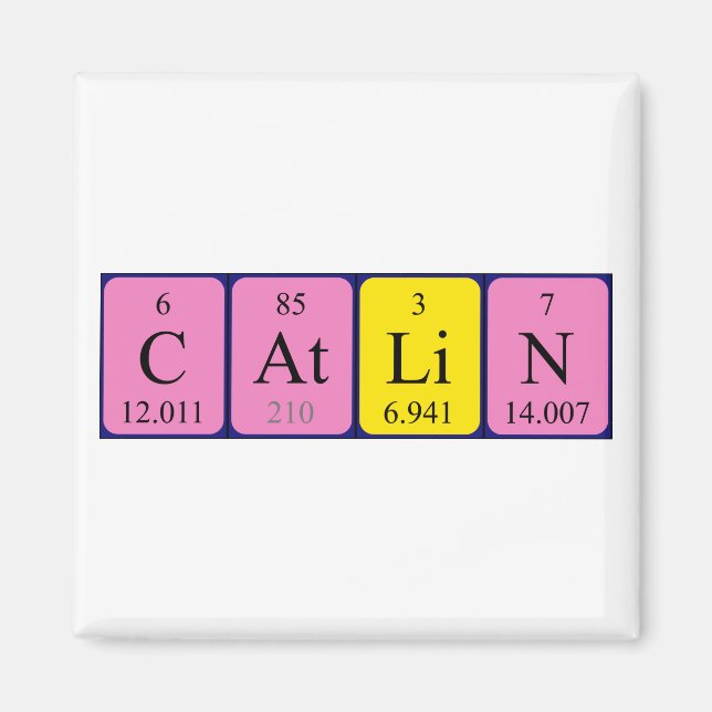 Catlin periodic table name magnet (Front)