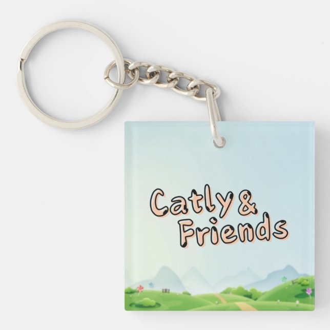 Catly & Friends Keychain (Front)
