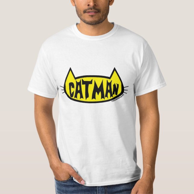 "CATMAN" Cat Head Mens Cat Lover T-Shirt (Front)