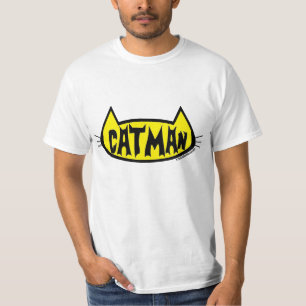 "CATMAN" Cat Head Silhouette Cat Lover T-Shirt