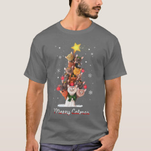 Catmas Tree Ugly Christmas Funny Xmas Cat Gift  T-Shirt