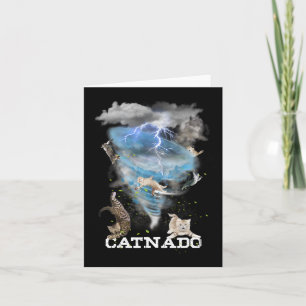 Catnado Funny Best Graphic Cute Cat Lover  Card