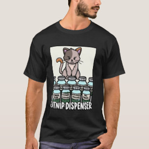 Catnip Dispenser Whisker Tickler Kitten Lover Cute T-Shirt