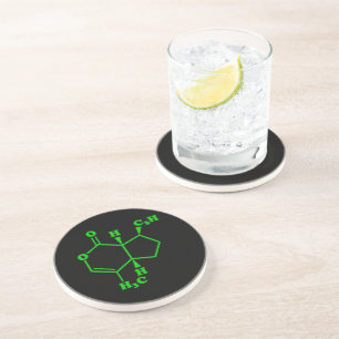 Catnip Nepetalactone Molecular Chemical Formula Coaster