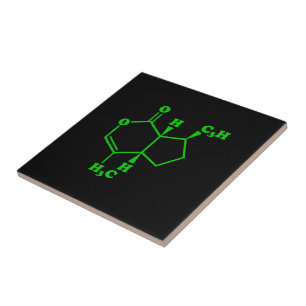 Catnip Nepetalactone Molecular Chemical Formula Tile