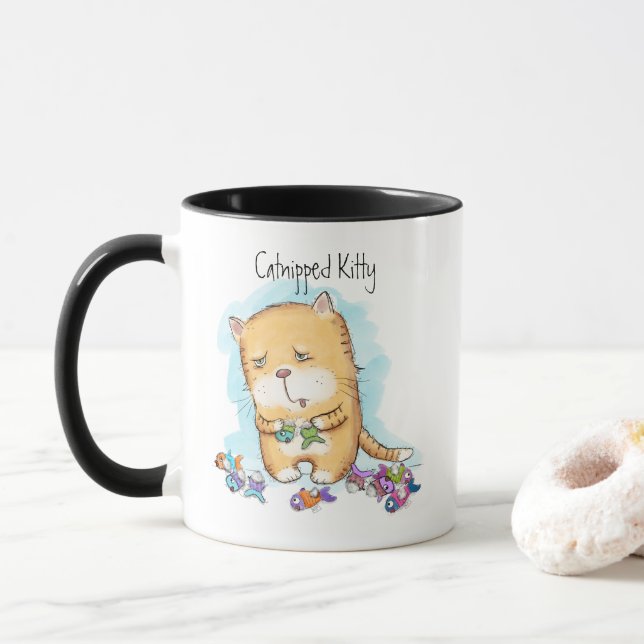 Catnipped Kitty Mug (With Donut)