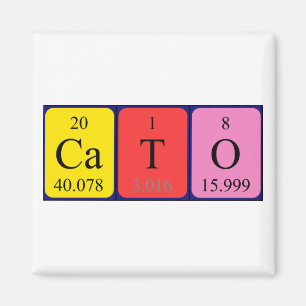 Cato periodic table name magnet