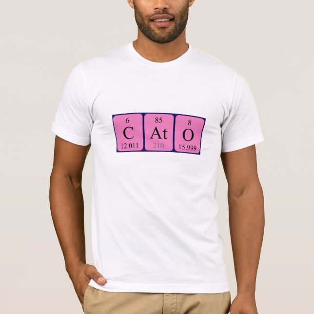 Cato periodic table name shirt (Front)