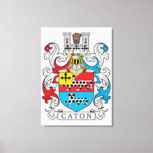 Caton Family Crest Canvas Print
