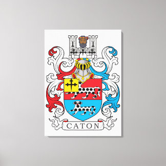 Caton Family Crest Canvas Print
