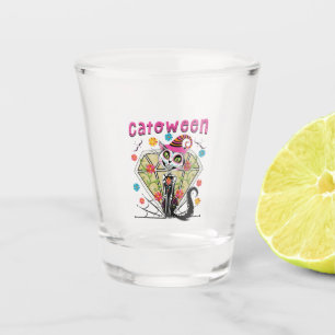 Catoween Halloween Shot Glass