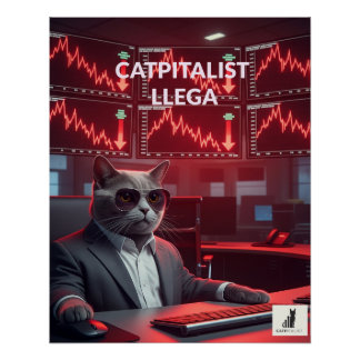 Catpitalist: Comedia de Caída del Mercado - Póster Poster