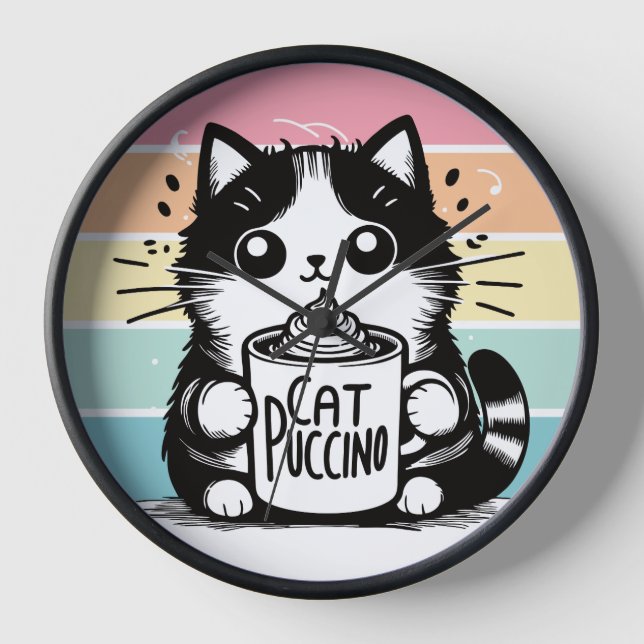 Catpuccino 3 clock (Front)