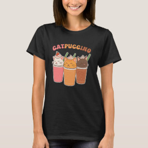 Catpuccino Cute Coffee Cat Lover Women T-Shirt