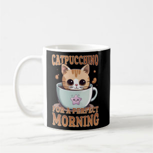 Catpuccino for a Perfect Morning Coffee Cat Mug