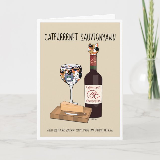 Catpurrrnet Sauvigyawn Card (Front)