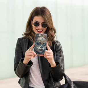 Catrina Azul Case-Mate iPhone Case