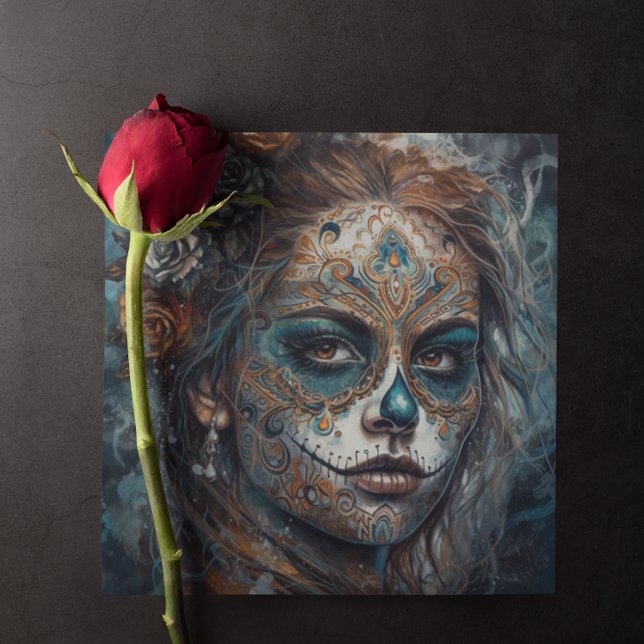 Catrina Azul Invitation (Creator Uploaded)