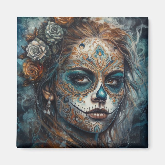 Catrina Azul Magnet (Front)