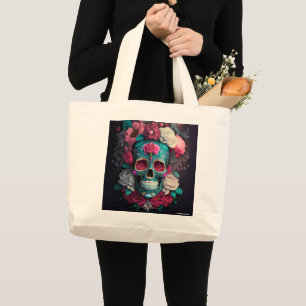 Catrina Skull Artistic Tote
