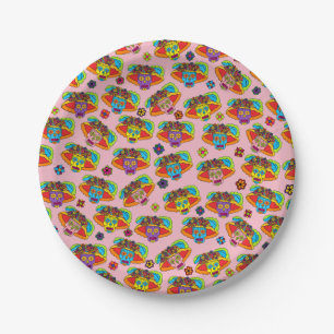Catrina Sugar Skull Paper Plate