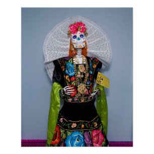 Catrina Tehuana  Poster