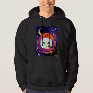 Catronaut Cat Astronaut Cosmic Space Cat Galaxy Hoodie