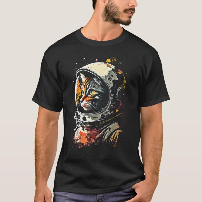 Catronaut Cat Astronaut space cat T-Shirt (Front)