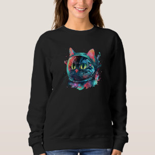 Catronaut Space Cat Galaxy Kitten Astronaut Space Sweatshirt
