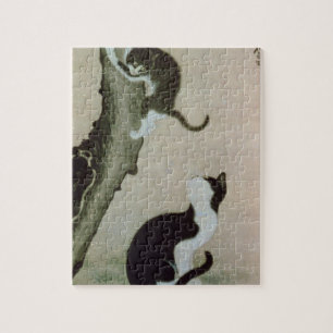 Cats, 17th century (ink on silk) jigsaw puzzle