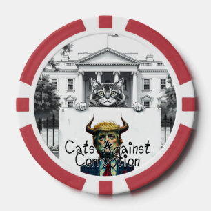 Cats Against Corruption Poker Chips