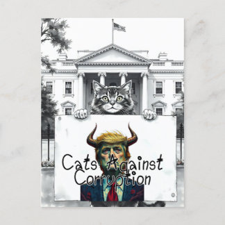 Cats Against Corruption Postcard