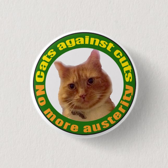 Cats Against Cuts 3 Cm Round Badge (Front)