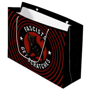 Cats Against Fascists Large Gift Bag