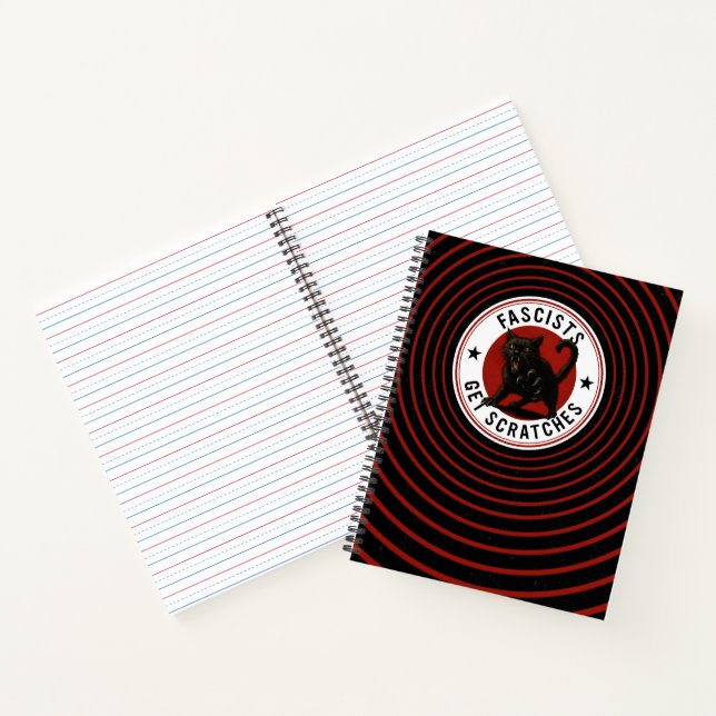 Cats Against Fascists Notebook (Inside)