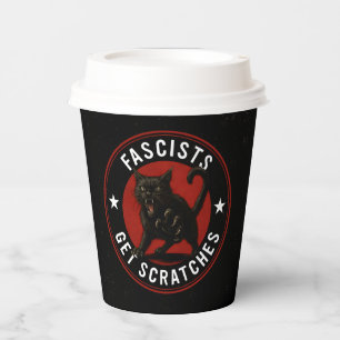 Cats Against Fascists Paper Cups