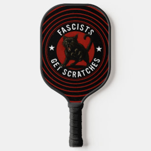 Cats Against Fascists Pickleball Paddle