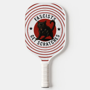 Cats Against Fascists Pickleball Paddle