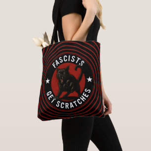 Cats Against Fascists Tote Bag