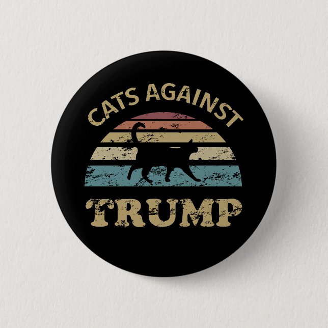 Cats Against Trump 6 Cm Round Badge (Front)