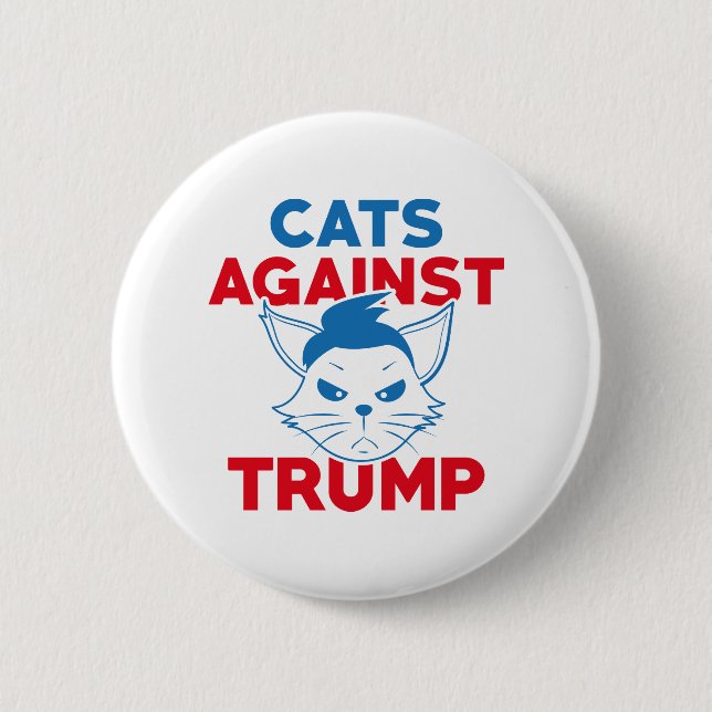 Cats Against Trump 6 Cm Round Badge (Front)