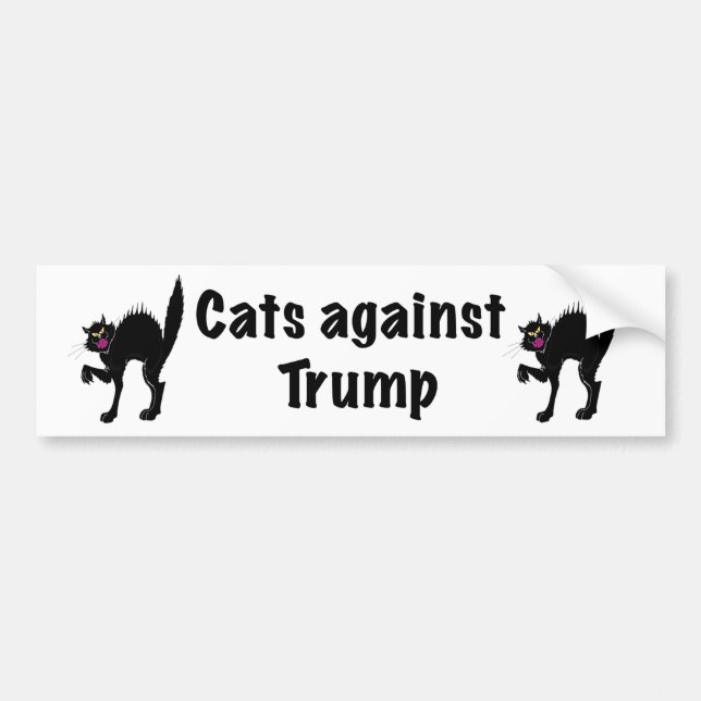 Cats against Trump Bumper Sticker (Front)