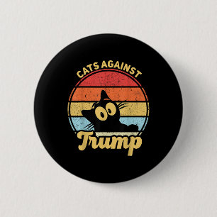 Cats Against Trump Funny Anti Trump 2020 Election 6 Cm Round Badge