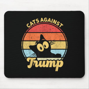 Cats Against Trump Funny Anti Trump 2020 Election Mouse Pad