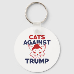 Cats Against Trump Key Ring